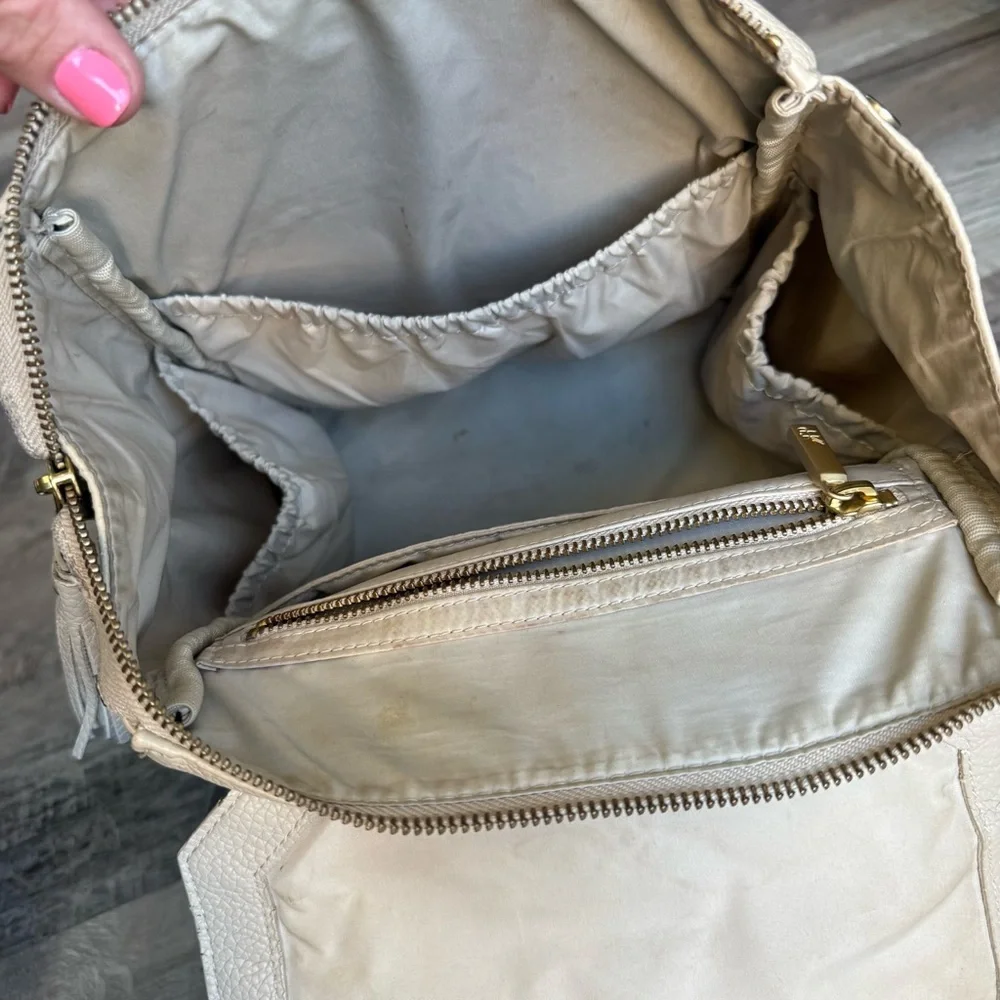 Freshly Picked Mini Classic Cream Diaper Bag